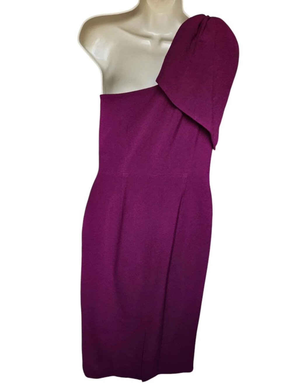 Dress the Population Tiffany One Shoulder Bow Midi Sheath Dress, Large, NWT - Picture 5 of 14
